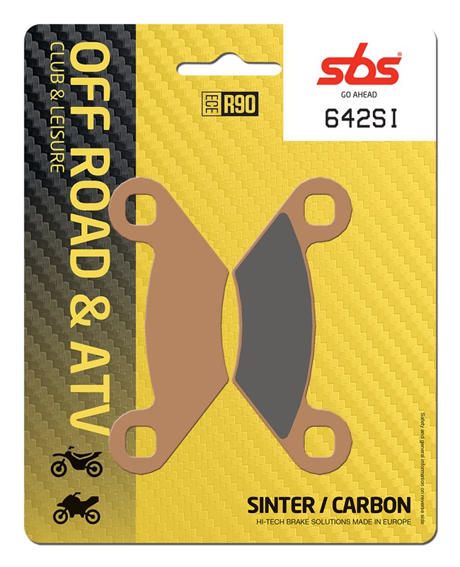 SBS brake pads KH159 OFF-ROAD sinteredcolour gold polaris 250/300/325/450/500/525/570/600/700/800 (642SI)
